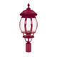 Vienna Large Post Top Light - Burgundy Finish / B22 Vienna Large Post Top Light - Burgundy Finish / B22